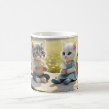 Caneca de Gato Fofo | Piquenique de Primavera de T