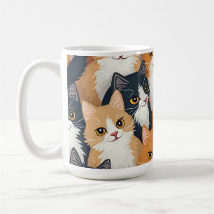 Café caneca de gato giro.