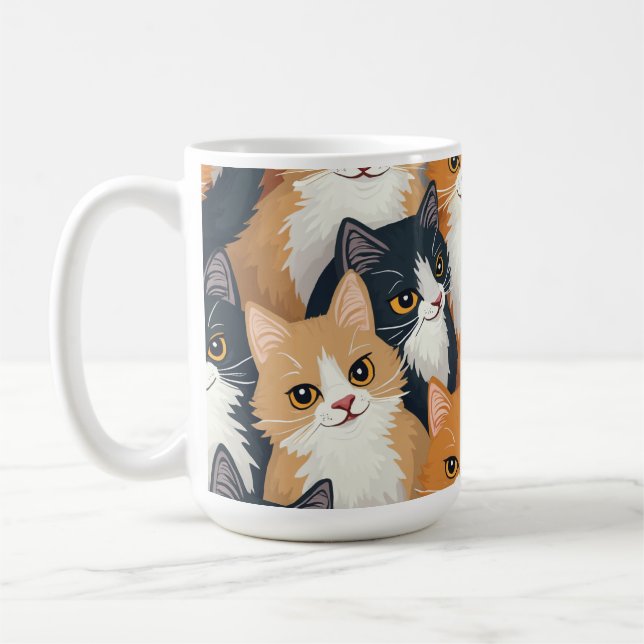 Café caneca de gato giro. (Esquerda)