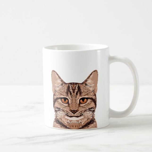 Café Caneca de Gato Marrom - Cama de Gato (Direita)