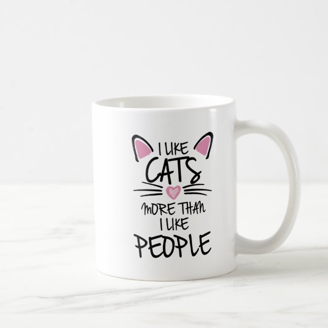 Café Caneca de Gato Neon Cuta - Design de Coração Brilh (Direita)