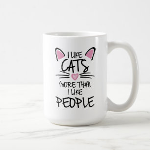 Café Caneca de Gato Neon Cuta - Design de Coração Brilh