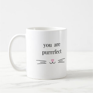 Café Caneca de gato perfeito para pais de gatos branca