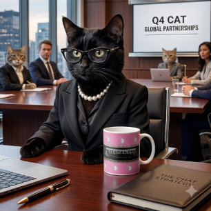 Café Caneca de Gato Poderoso Le Chat d'Argent Bos Par