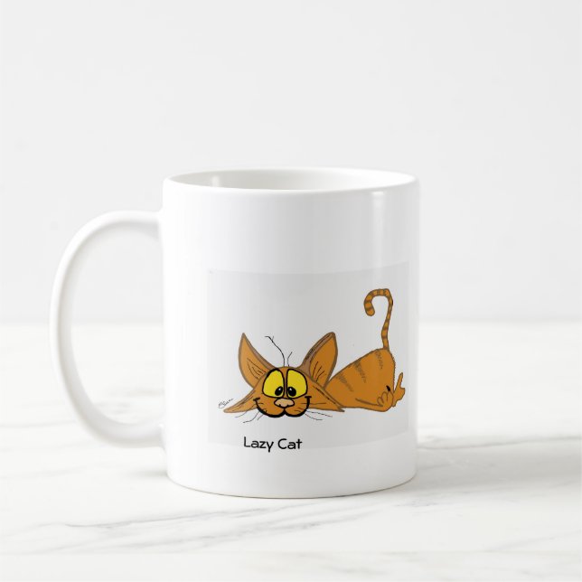 Café Caneca de Gato Preguiçosa (Esquerda)