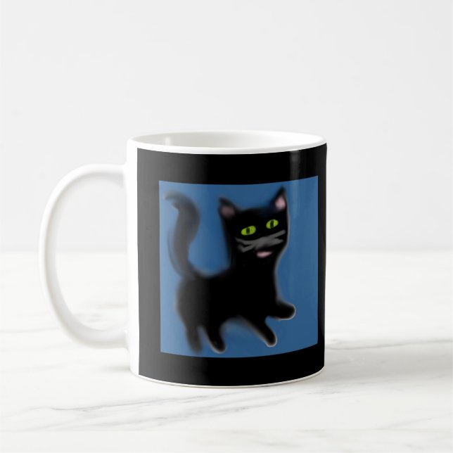 Café Caneca de Gato Preta (Esquerda)