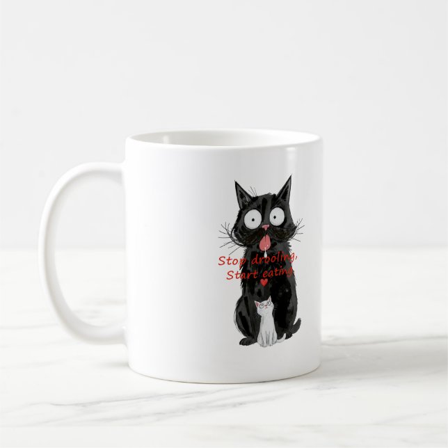 Café Caneca de Gato Preto (Esquerda)