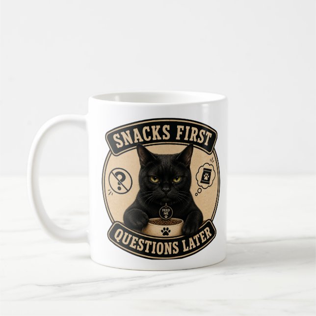 Café Caneca de Gato Preto | Lanches Primeiro, Perguntas (Esquerda)