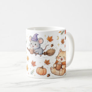 Café Caneca de Gato Rato Hamster Feiticeiro de Hallowee