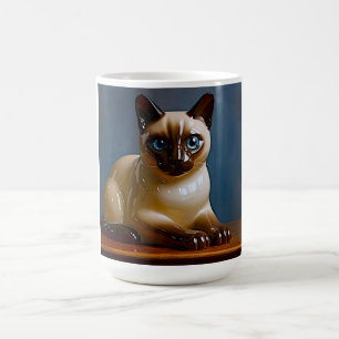 Café Caneca de Gato Siames Alto