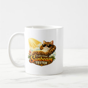 Café Caneca de Gato Testador de Raio de Sol Profissiona
