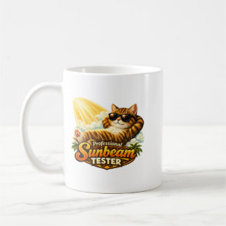 Café Caneca de Gato Testador de Raio de Sol Profissiona