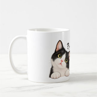 Café Caneca de Gato Xadrez Curioso Fofo – Boki Day