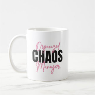 Café Caneca de Gerente de Caos Organizado Engraçado