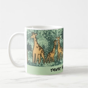 Café Caneca de Girafas Curiosas