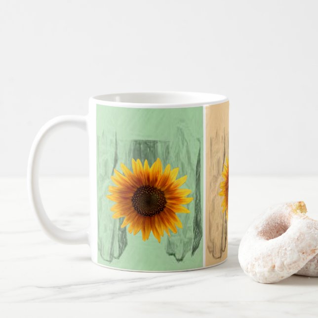 Café Caneca de Girassol (Com Donut)