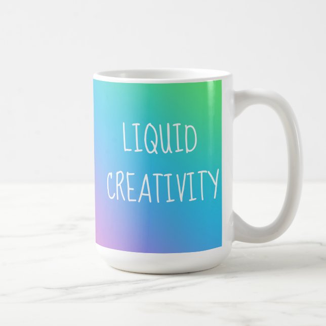 Café Caneca de Gradiente Arco-íris Criatividade Líquida (Direita)