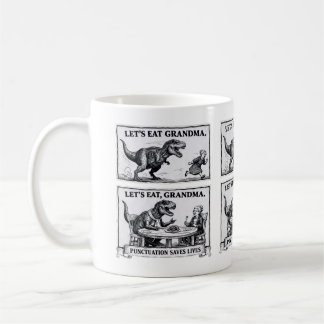 Café ☕ Caneca de Gramática Divertida – “Vamos Comer, Vo