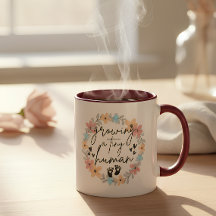 Caneca de Gravidez Floral, Crescendo um Ser Humano
