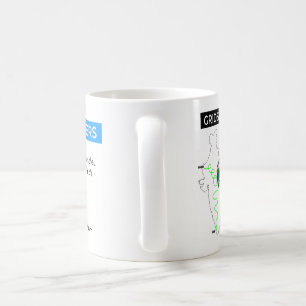 Café Caneca de GRIDSKIPPERS com mapa e patrocinadores