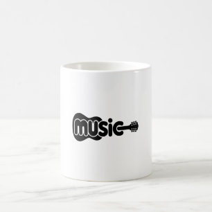 Café Caneca de Guitarra Música Minimalista 