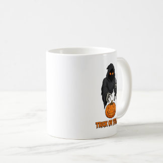 Café Caneca de Halloween Abobora Ceifador Noturna -