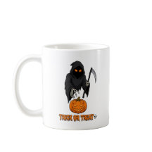Caneca de Halloween Abobora Ceifador Noturna -