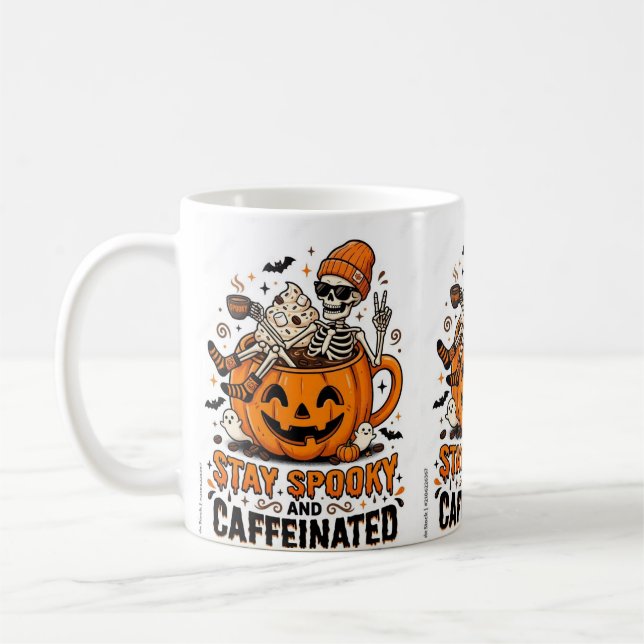 Café Caneca de Halloween Assustadora (Esquerda)