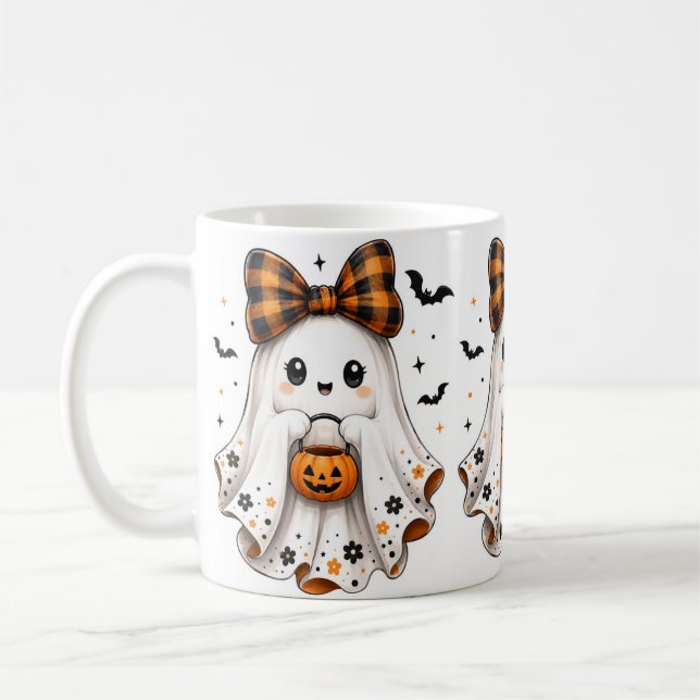 Café Caneca de Halloween Assustadora (Esquerda)