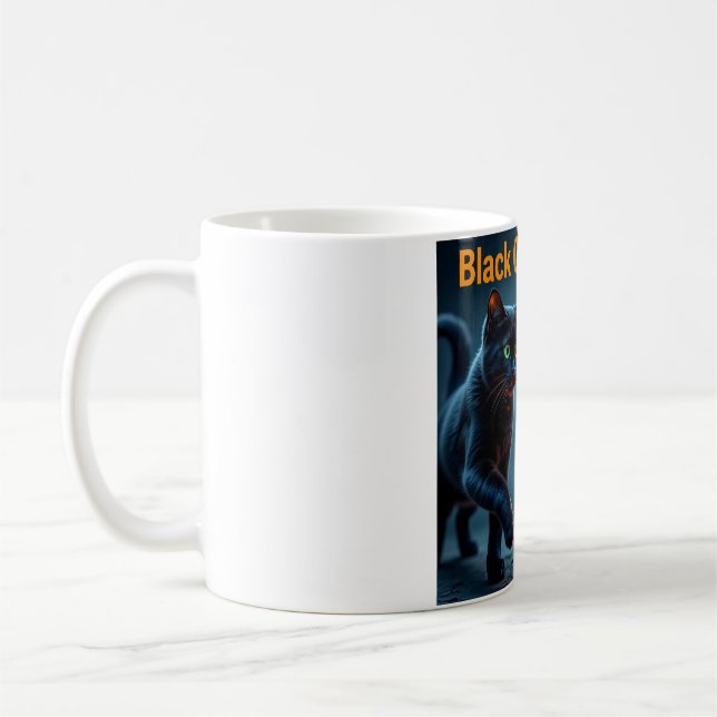 Café Caneca de Halloween Black Cat Energy 🎃 (Esquerda)