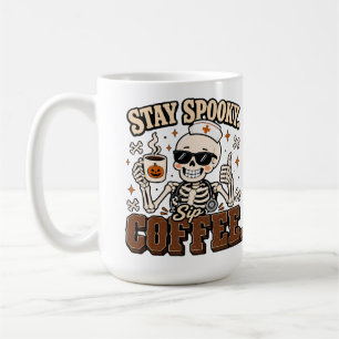 Café Caneca de Halloween de Enfermeira Esqueleto Engraç