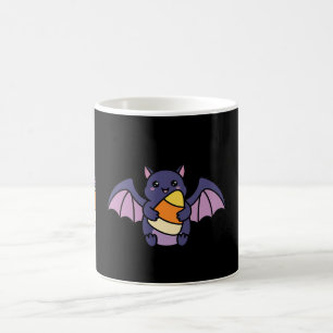 Café Caneca de Halloween de Morcego com Pirulito de Mil