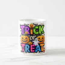Caneca de Halloween do Fantasma e Abóbora 'Travess