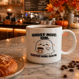 Café Caneca de Halloween Grande Modo Fantasma Presente 
