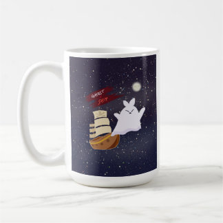 Café Caneca de Halloween Navio Fantasma Assustador