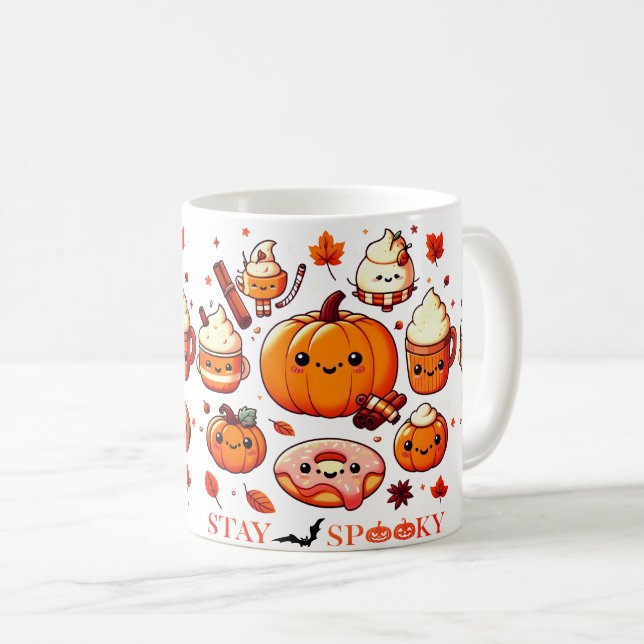 Café Caneca de Halloween para presente (Frente Esquerda)
