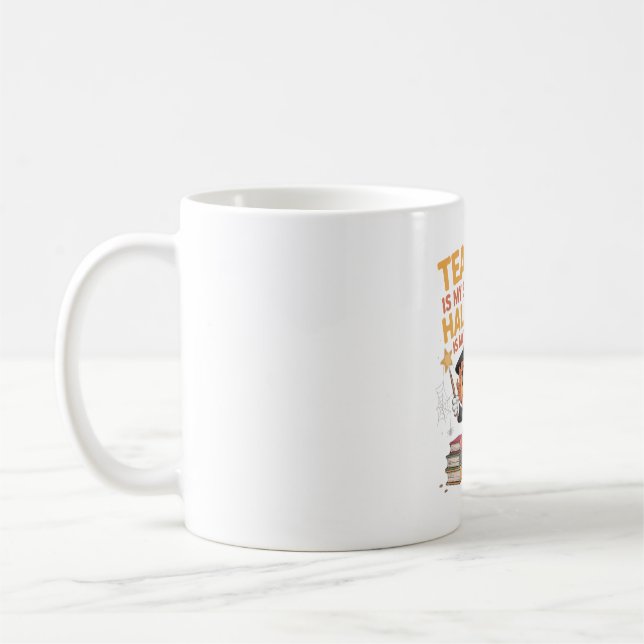 Café Caneca de Halloween para Professores – Superpoder  (Esquerda)