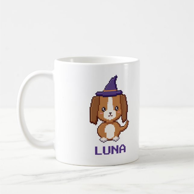 Café Caneca de Halloween Personalizada do Beagle (Esquerda)