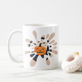 Café Caneca de Halloween Splash de Abóbora Assustadora
