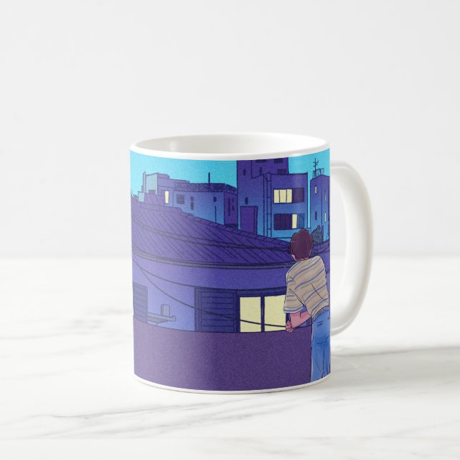 Café Caneca de Halloween Spooky - Abóbora, Espírito e D (Frente Esquerda)