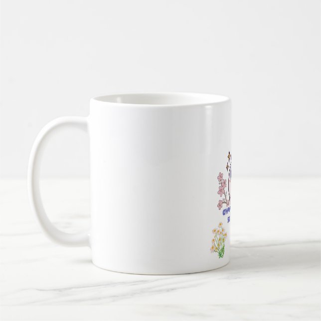 Café Caneca de Hamster Estética Fofa (Esquerda)