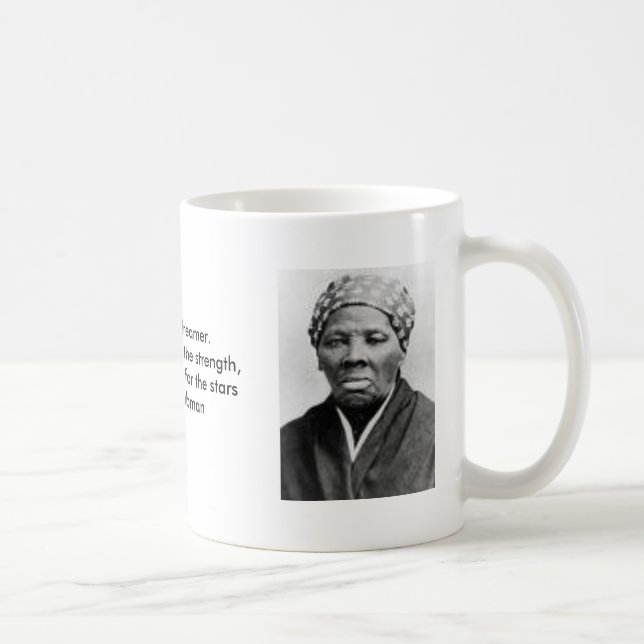Café Caneca de Harriet Tubman com citações "ideais" (Direita)
