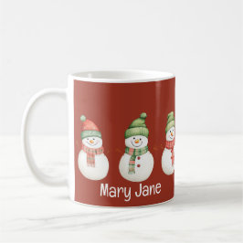 Café Caneca de Homens de Neve Fofos