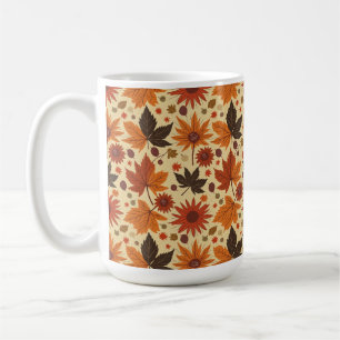 Café caneca de humor de outono