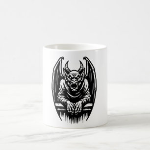 Café Caneca de Ilustração de Gárgula