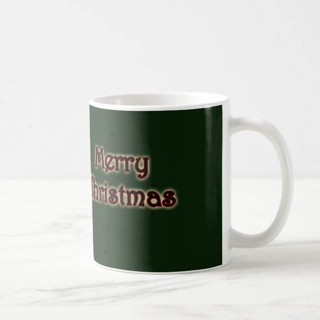 Café Caneca de incandescência do Feliz Natal (Direita)