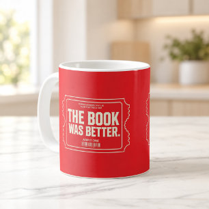 Café Caneca de Ingresso de Cinema O Livro Era Melhor