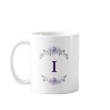 Caneca de Inicial Floral Personalizada | Presente 