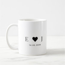 Caneca de Inicial Personalizada para Casal | Canec