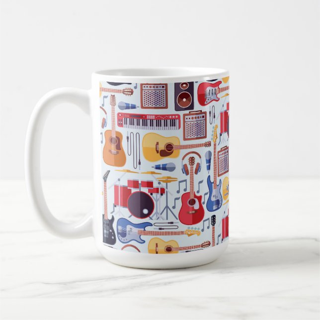 Café Caneca de Instrumentos Musicais Música (Esquerda)
